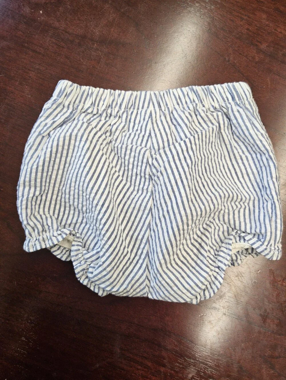 Janie and Jack Light Blue & White Seersucker Set